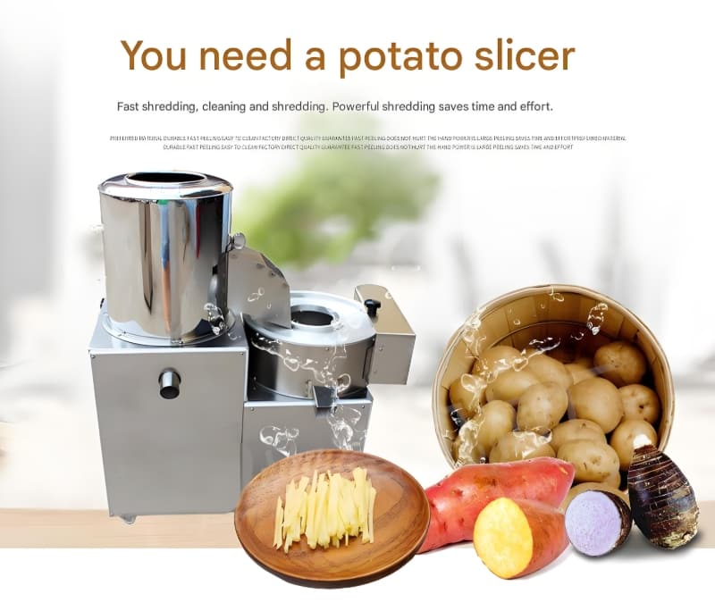 JRC200 Automatic Potato Peeler and Slicer