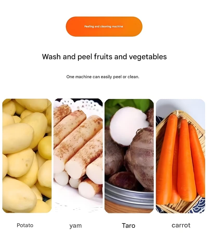 Commercial Vegetable Washing Machine for Bulk Root Processing